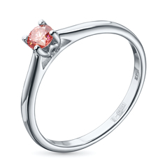 Кольцо из белого золота э0912кц05210201_pink ЭПЛ Даймонд