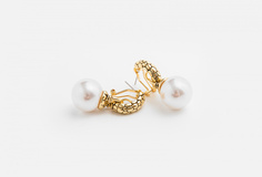 Серьги золотистые Attribute Shop