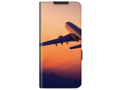 Чехол DF для Samsung Galaxy A54 5G Flip Print Art346 Black sFlip-113