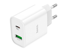 Зарядное устройство Hoco C80A Plus Rapido 1xUSB - 1xUSB-C 3А PD20W QC3.0 White 6931474779885