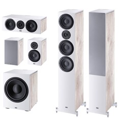 Комплекты акустики 5.1 Heco Aurora 700 Set 5.1 (700+300+Center+Sub) white