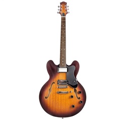 Полуакустические гитары Eart E-335 Brown Sunburst