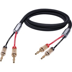 Кабели акустические с разъёмами Oehlbach STATE OF THE ART XXL Fusion Two Cable Set, 2x3,5 w.banana, D1C110614