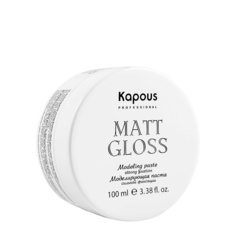 Гель для ухода за волосами KAPOUS Моделирующая паста для волос сильной фиксации "Matt Gloss" 100