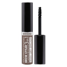 Гели для бровей LUXVISAGE Гель-корректор для бровей с микрофиброй "Brow styler"3in1