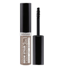 Гели для бровей LUXVISAGE Гель-корректор для бровей с микрофиброй "Brow styler"3in1