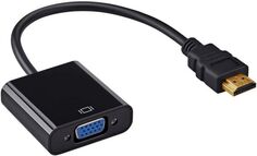 Переходник HDMI-VGA Buro HDMI-M-VGA-F 0.1м, черный (1478159)
