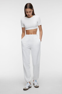 брюки женские Брюки-джоггеры хлопковые с высокой посадкой Befree