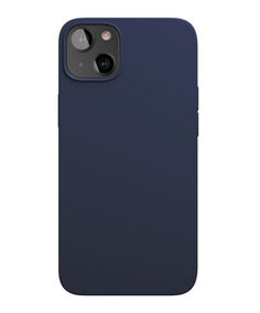 Чехол-накладка VLP Liquid Silicone для iPhone 13, силикон, темно-синий