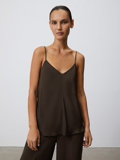 Топ приталенный из шелка 12 STOREEZ