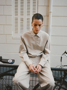 Рубашка-жакет с резинкой по низу 12 STOREEZ