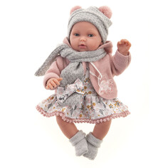Куклы и одежда для кукол Munecas Antonio Juan Кукла шарнирная Лючия в сером мягконабивная 29 см