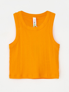 Укороченный топ в рубчик для девочек Sela