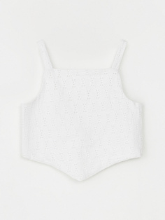 Укороченный топ из шитья для девочек Sela