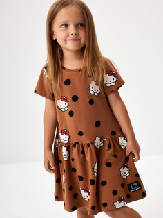 Трикотажное платье с принтом Hello Kitty для девочек Sela