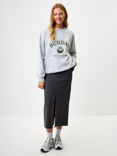 Юбка миди с разрезами