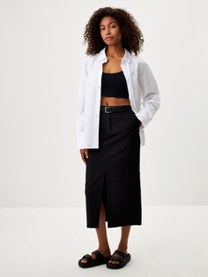 Юбка миди с разрезами