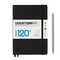 Блокнот Leuchtturm Edition А5, в линейку, черный, 203 страниц, твердая обложка