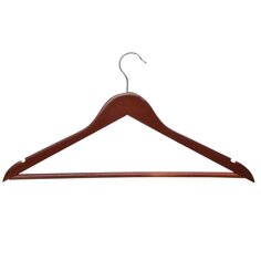 Вешалка-плечики для одежды, 45 см, дерево, текстиль, венге, Vetta, 455025