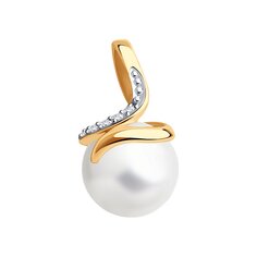 Подвеска SOKOLOV из золота с бриллиантами и жемчугом