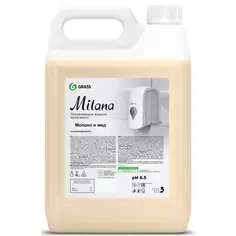Жидкое крем-мыло Grass Milana Молоко и мед 5 кг