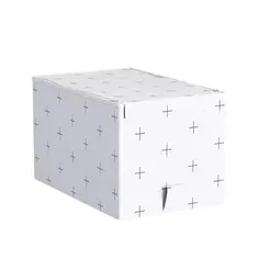 Короб для хранения 16.5x18x28 см полиэстер цвет белый Spaceo
