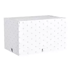 Короб для хранения 33x56x36 см полиэстер цвет белый Spaceo