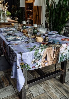 Скатерть Bellehome Камера Обскура 140х170 хлопок/принт