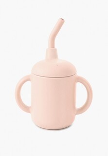 Поильник для детей Happy Baby SILICONE DRINKING CUP WITH STRAW, силиконовый с ручками и трубочкой, с 6 месяцев, 120 мл