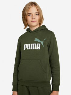 Худи для мальчиков PUMA ESS+ 2 Col Big Logo, Зеленый