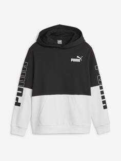 Худи для мальчиков PUMA Power Colorblock, Черный