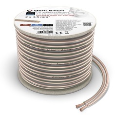Кабели акустические в нарезку Oehlbach PERFORMANCE Speaker Cable 2x1,50mm2, clear 30m Spool, D1C107