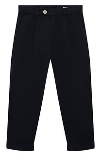 Брюки изо льна и хлопка Brunello Cucinelli