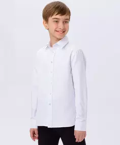 Рубашка на пуговицах белая Button Blue (164)