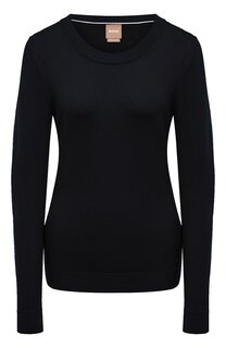 Шерстяной пуловер BOSS