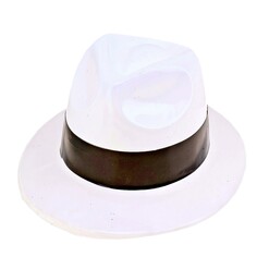 Карнавальная шляпа с кантом, р-р 56 см, цвет белый Страна Карнавалия