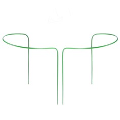 Кустодержатель, d = 30 см, h = 60 см, ножка d = 0,3 см, металл, набор 2 шт., зеленый, greengo