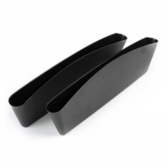 Органайзер для мелочей между сидений 35х11 см, черный, набор 2 шт NO Brand
