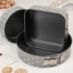 Набор разъемных форм для выпечки доляна