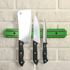 Держатель для ножей магнитный, 33 см, цвет зеленый NO Brand