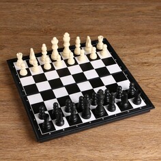 Шахматы, доска пластик 31 х 31 см, король 8 см, пешка 3.8 см NO Brand