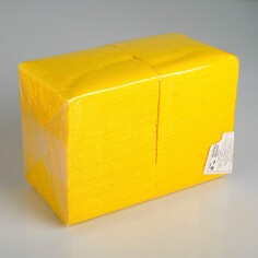 Салфетки бумажные желтые big pack, 24*24 см, 350 шт. NO Brand