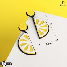 Серьги пластик Queen Fair