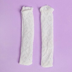Гольфы ажурные для куклы, цвет белый NO Brand