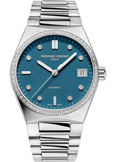 Швейцарские наручные женские часы Frederique Constant FC-303LBSD2NHD6B. Коллекция Highlife Automatic
