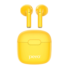 Наушники PERO TWS05 COLORFUL Yellow ПЕРО