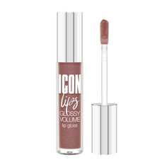 Блеск для губ LUXVISAGE ICON LIPS с эффектом объема и сияния тон 506 caramel beige