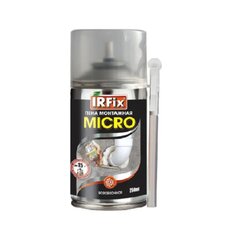 Пена монтажная Irfix, бытовая, 15 л, 250 мл, Micro, всесезонная, 10024