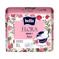 Прокладки женские Bella, Flora, ежедневные, 10 шт, с ароматом розы, BE-012-RW10-096