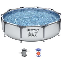 Бассейн каркасный Bestway, 305х76 см, Steel Pro Max, 56408, фильтр-насос, 4678 л